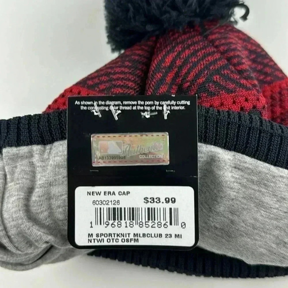 Minnesota Twins Beanie New Era MLB Sport Knit Club Hat Dark Navy OSFM Authentic - Picture 6 of 6